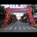 Auch abseits der Touristenströme wurde für das Neujahrsfest dekoriert